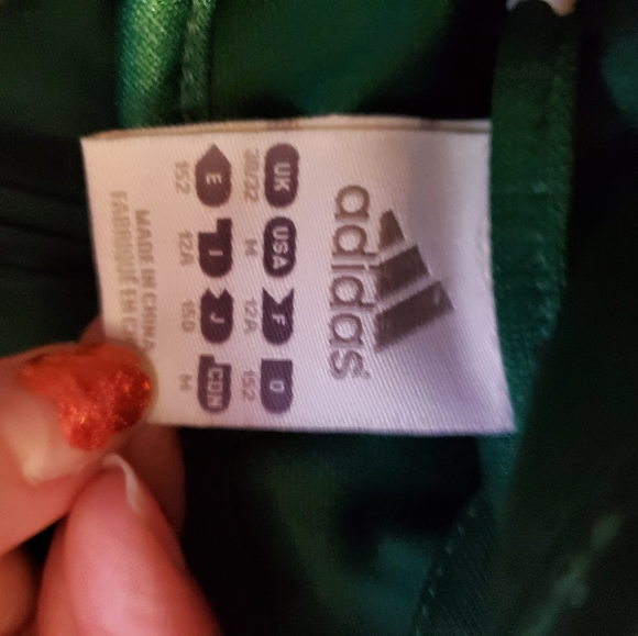 Adidas green track jacket Size M, great condition - Picture 4 of 4